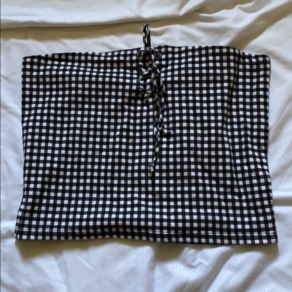 Pacsun Checkered Tube Top